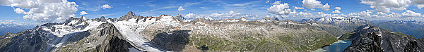 Panoramabild Berner Alpen