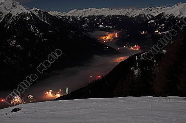 Silvesterfeuerwerk im Mölltal