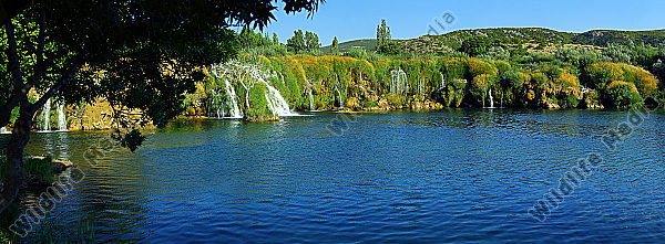 Zrmanja Wasserfälle Panorama