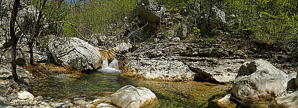 Paklenica-Schlucht Panorama