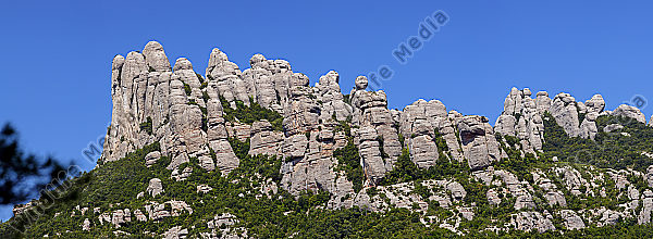 Montserrat Panorama Spanien