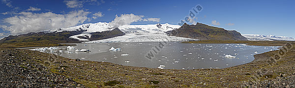 Breidarlon Gletschersee Panorama