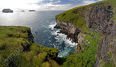 Vestmannaeyjar Steilküste Panorama