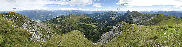 Latschur Gipfelbick Panorama