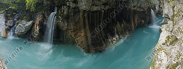 Soca Schlucht Panorama