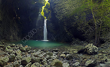 Soca Schlucht Panorama