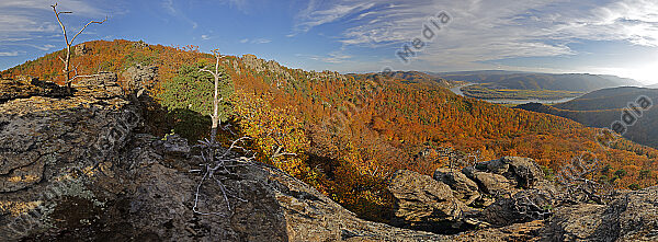 Wachau Dürnstein Herbst Panorama