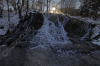 Wasserfall im Winter