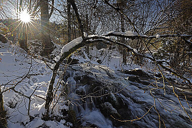 Wasserfall im Winter